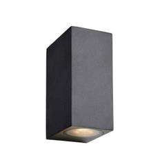 Lucide Zora væglampe inkl. 2 x 5W 3000K LED dæmpbar IP44 sort