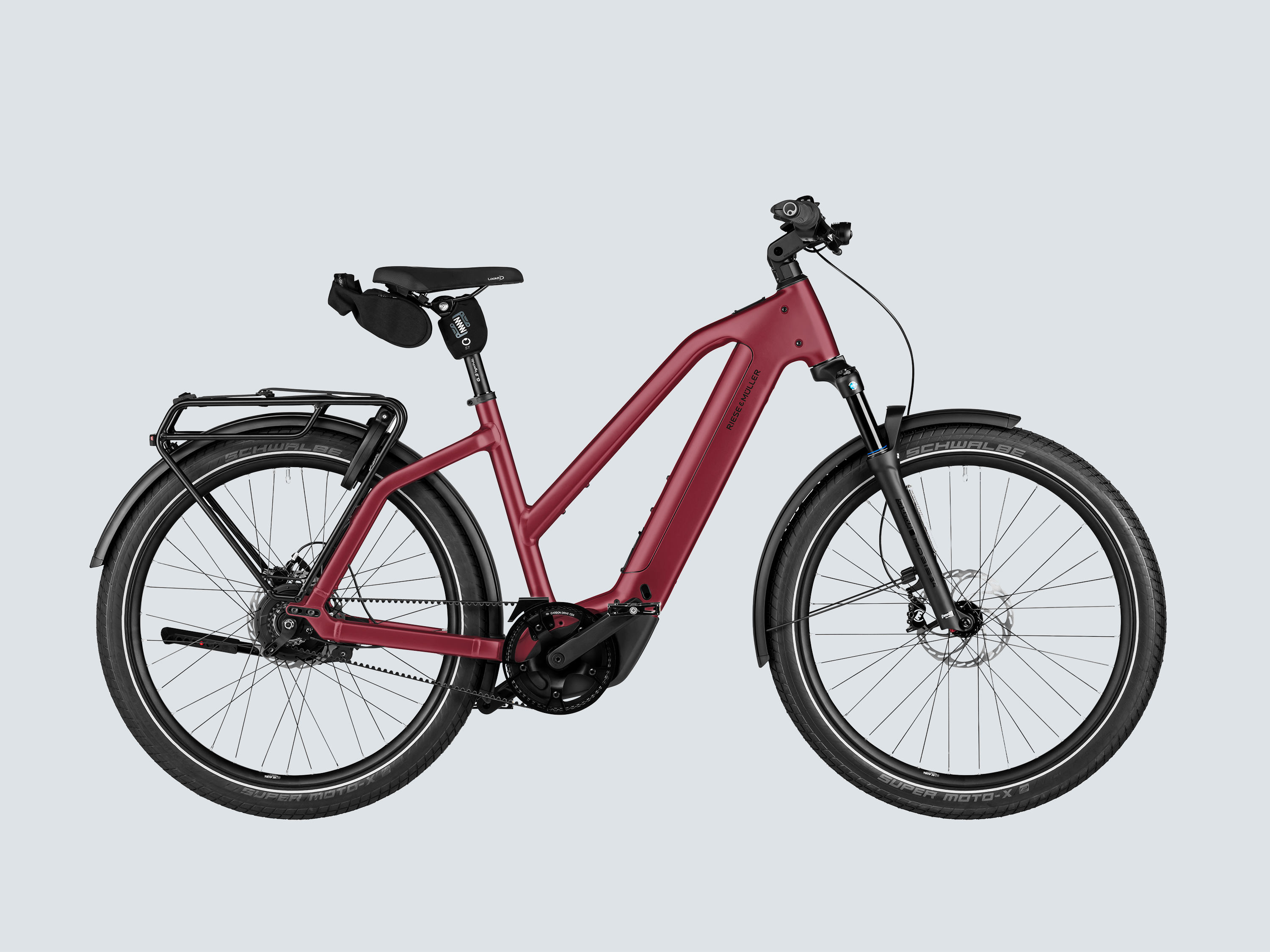 Riese & Müller Charger5 Mixte Silent Core - Dark Red Matt / Small (160-175 cm)