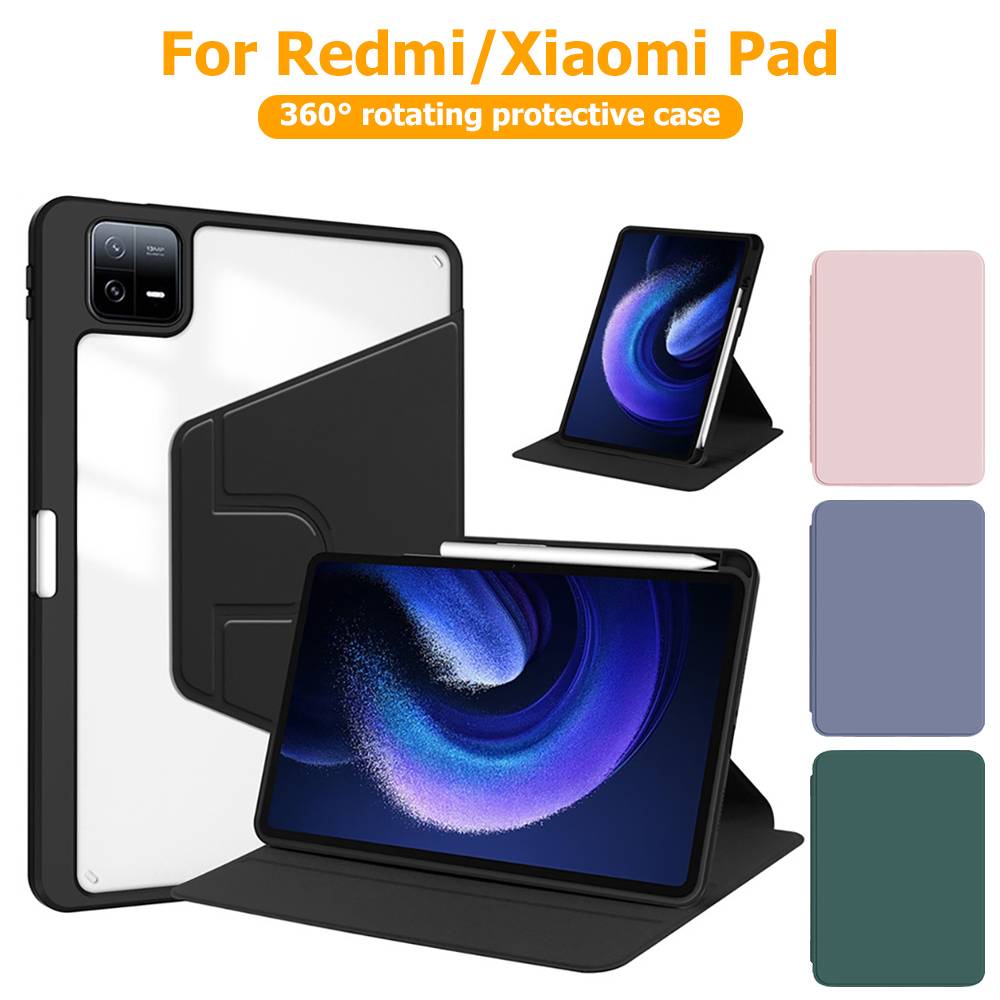 Anti-Bend Clear Acrylic Tablet Cover for Xiaomi Pad Redmi Pad Pro Redmi Pad 2 Pro Poco Pad M1 12.1inch Pad 2 9.7 inch 2026 8 Pro