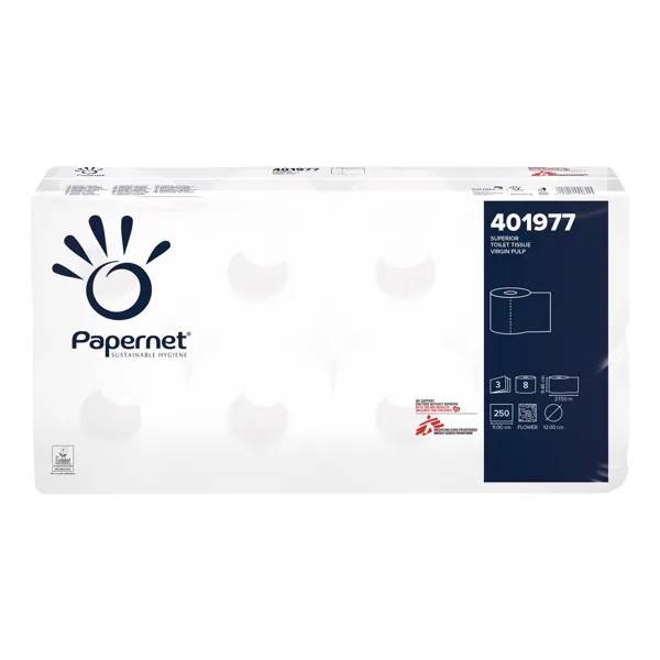 Papernet Toalettpapper 3-Lagers Lyx Vit, 72 rullar (1 kolli)