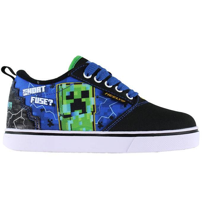 Heelys Rullskor - Pro 20 - Svart/Blå/Grön m. Minecraft - Heelys - 32 - Skor