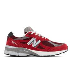 New Balance Mænd MADE in USA 990v3 i Grey læder, Størrelse 44