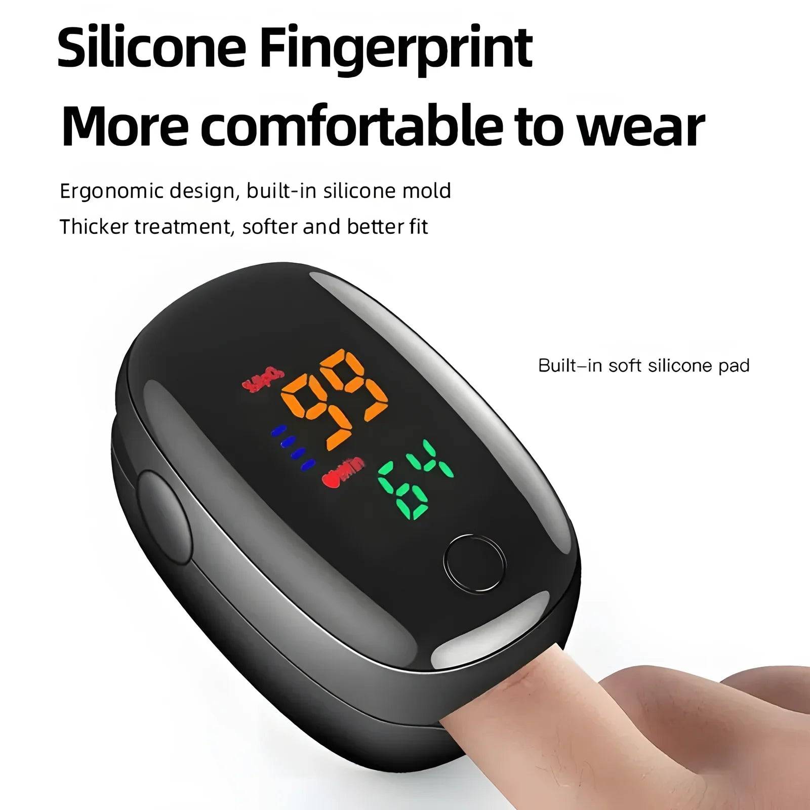 Fingertip Pulse Oximeter - Black LED Color
