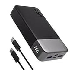JUOVI Power Bank 45W Bärbar Laddare 20000mAh Snabbladdning USB-C In & Out PD3.0 QC4.0 Externt Batteri för iPhone 16-serie Smartphone Flatbädd Anteckningsbok