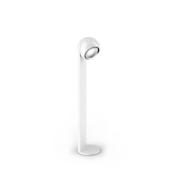 Occhio Sito palo VOLT S40 2700K udendørs pullert, blank hvid