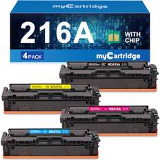 MYCARTRIDGE 216A Toner (MIT CHIP) Kompatibel für HP 216A Ersatz für HP Color Laserjet Pro M183fw, HP M182n M182nw M155a M155nw M155 - 4 Pack