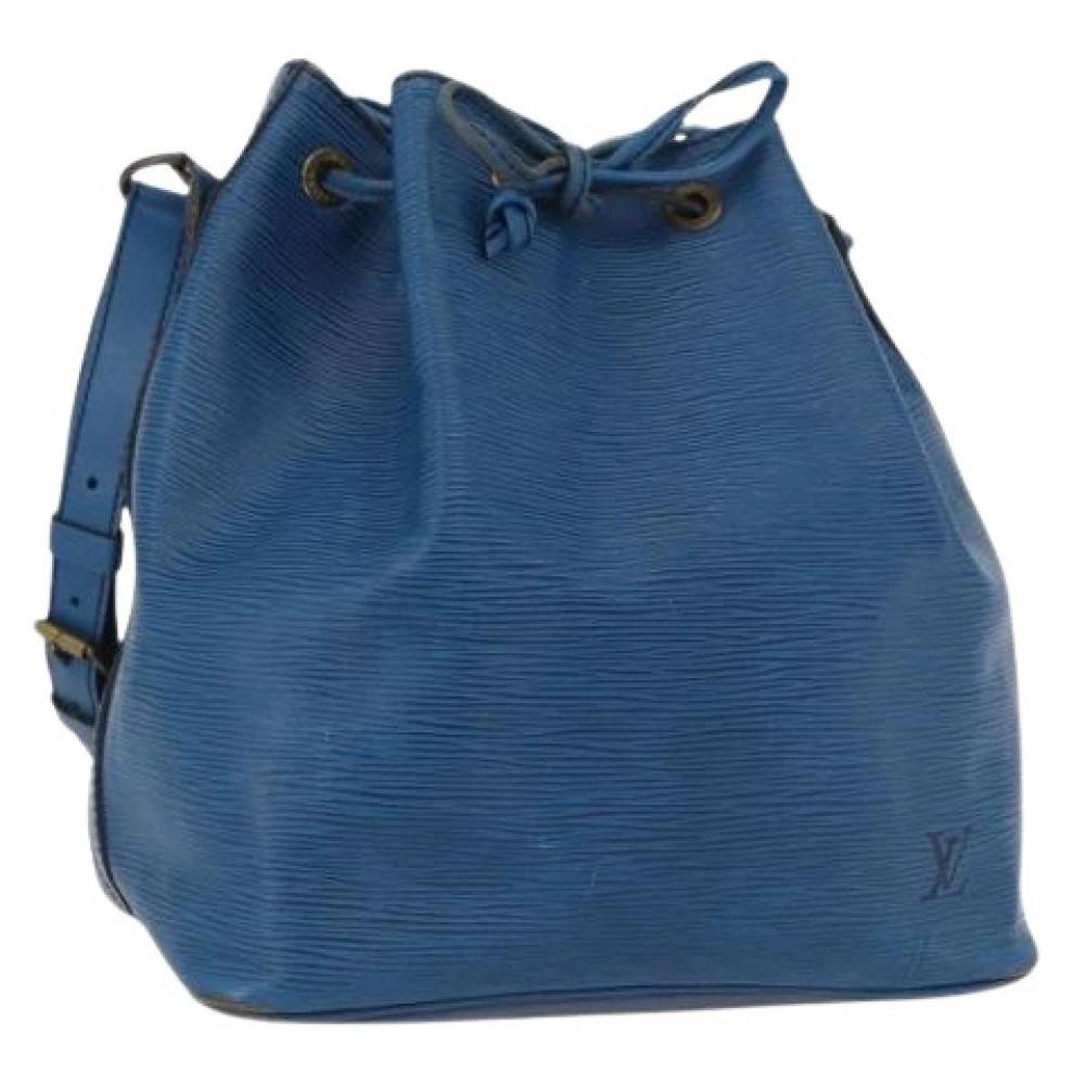 Louis Vuitton Vintage Pre-owned Bucket Bag - Vintage - Dame - Blå - ONE SIZE - Uld