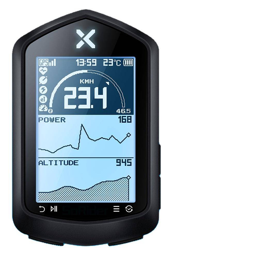 XOSS NAV NAV Plus 2,4 tums GPS-cykeldator Cykling Cykelsensorer Pulsmätare ANT+ Ruttnavigering för MTB Väg