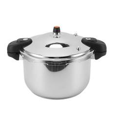 Sorandy Tryckkokare, Elektrisk Tryckkokare, 80 KPa Rostfritt Stål Kökskokare med Säkerhetsventil & Dubbelt Handtag för Gasinduktion Spis (10L)