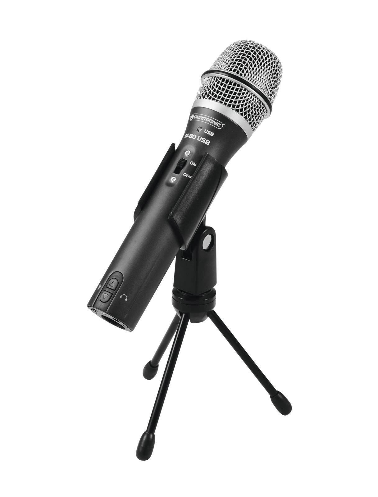 FYNDHÖRNAN: OMNITRONIC M-80 USB Dynamic Microphone, Omnitronic M-80 USB dynamisk mikrofon