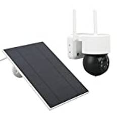 Solar Security Camera, 2.4G trådlös WiFi kamera 1080P HD färg nattseende, APP visning vattentät övervakningskamera Solar Kameror Utomhus Kamera Hem Kamera Siren