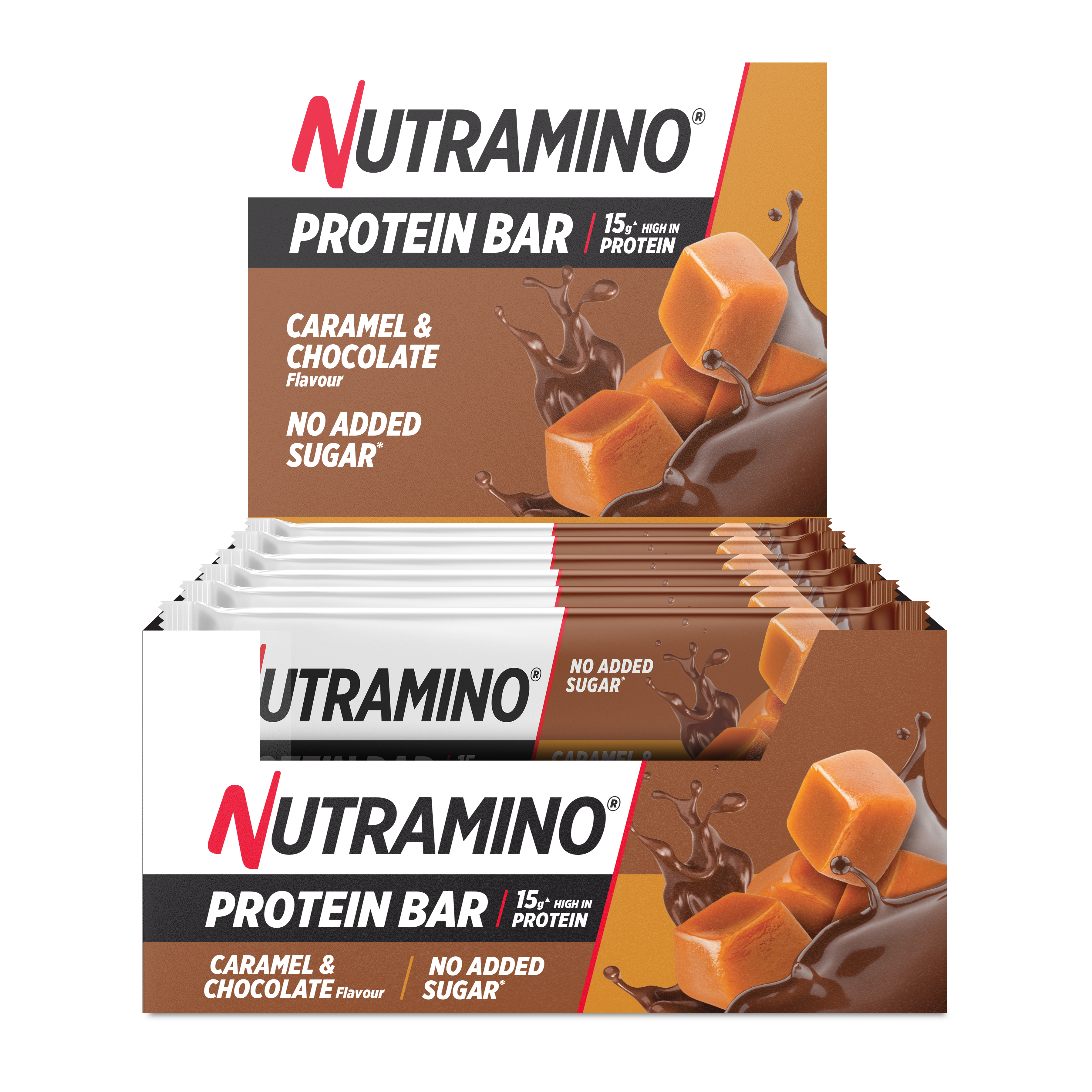Nutramino - Proteinbar - Caramel  & Chocolate 20 pcs