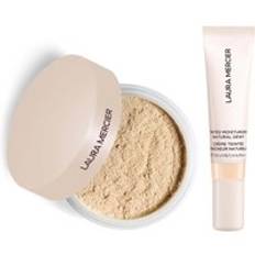 Laura Mercier Mini Translucent Loose Setting Powder Ultra Blur and Travel Size Tinted Moisturiser Dewy Duo (various shades) - 0N Silk