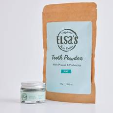 Elsas ekologiska hudprodukter – tandpulver och påfyllningspaket
