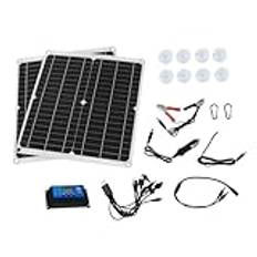 Housoutil 1 Set 300W Solar Kit Solpanel Kit Solpanel Enhet Solcell Platta Solcell Board Utomhus Strömförsörjning Kit Utomhus Solcell Panel Utomhus Strömförsörjning Solpanel