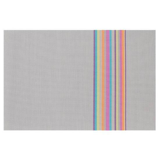 Sæt med 4 dækkeserviet, grå, 45 × 30 cm