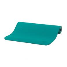 Bodhi TPE Flow Yogamåtte - Miljøvenlig - 183x60 cm. x 5 mm. Petrol/Grå