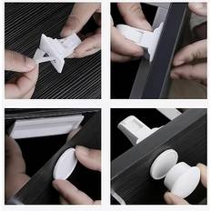 10 x Magnetiskt Barnlås - Invisible Magnetic Lock - Osynligt Magnetlås - Premium - Skåp och Lådor