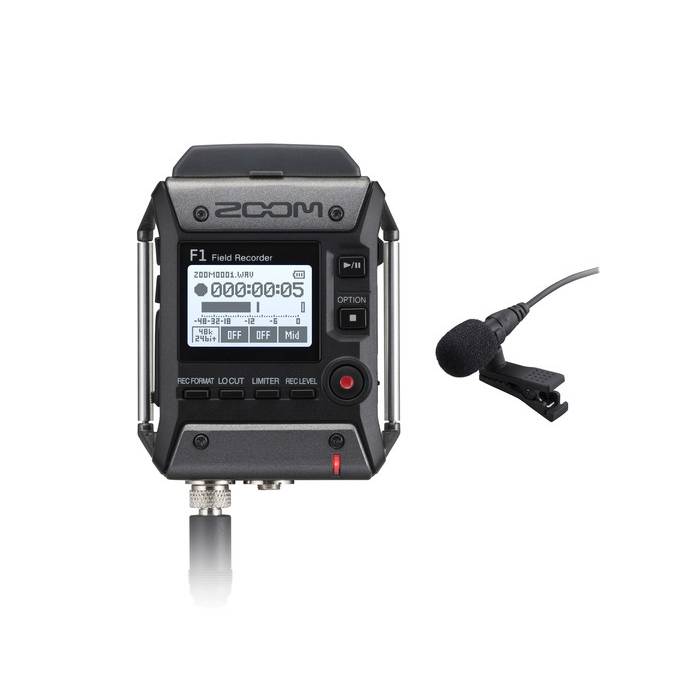 ZOOM F1 FIELD RECORDER + LAVALIER MIC