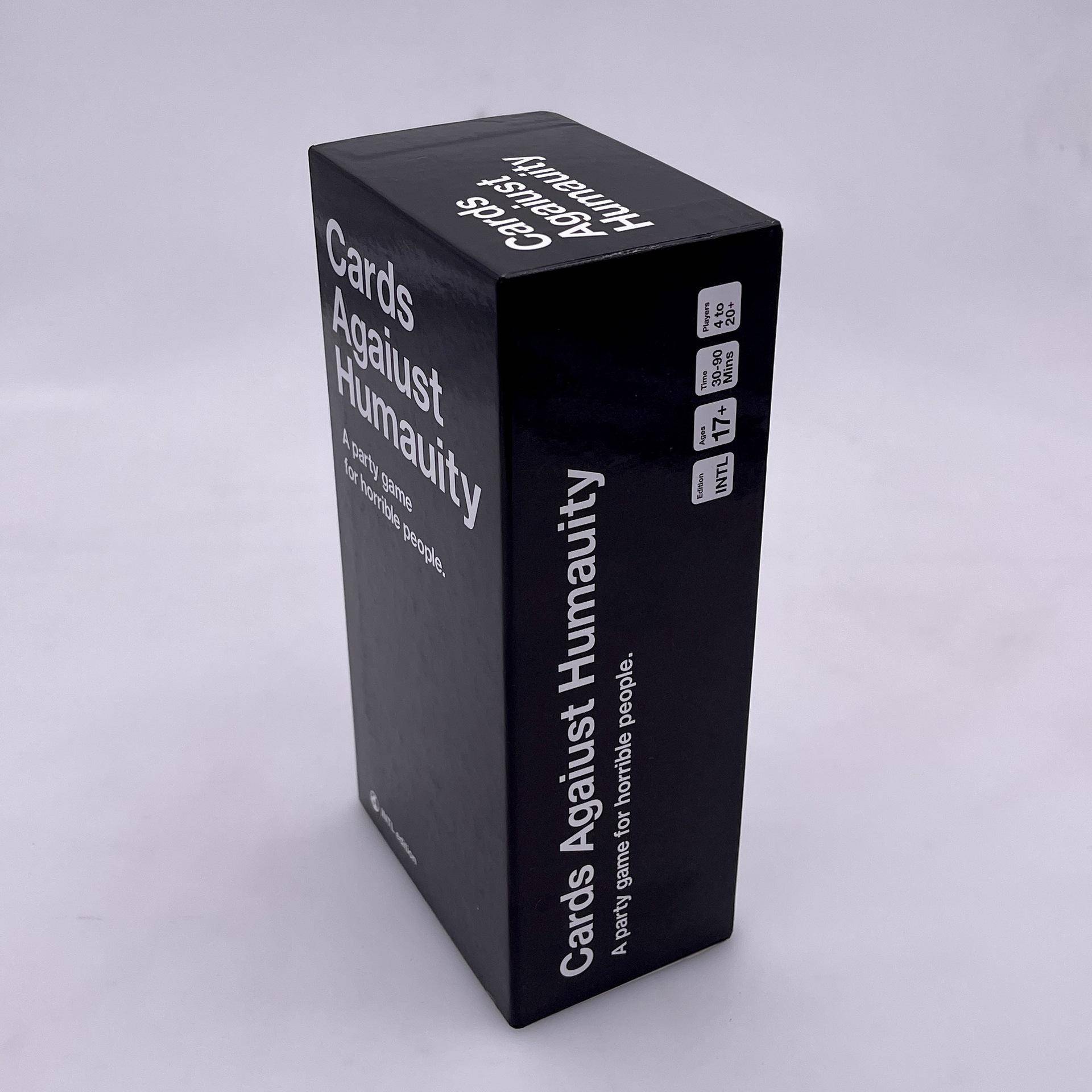 Cards Against Humanity Version Partyspel Familjesammankomst Vuxenkortspel grå