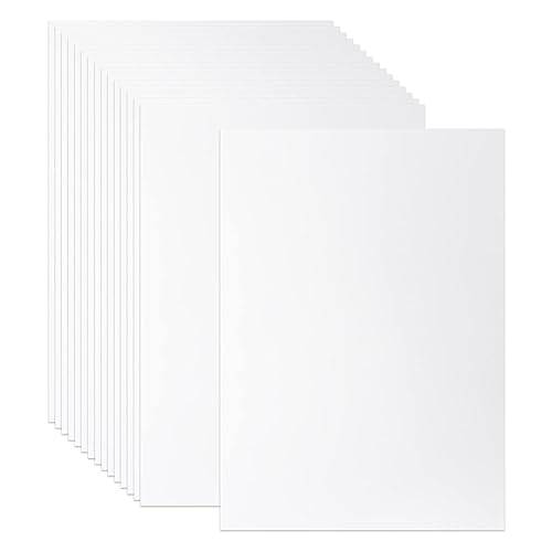 50 ark A4 fotokartong 250 g – 21,0 x 29,7 cm, vitt kartongpapper, tjockt