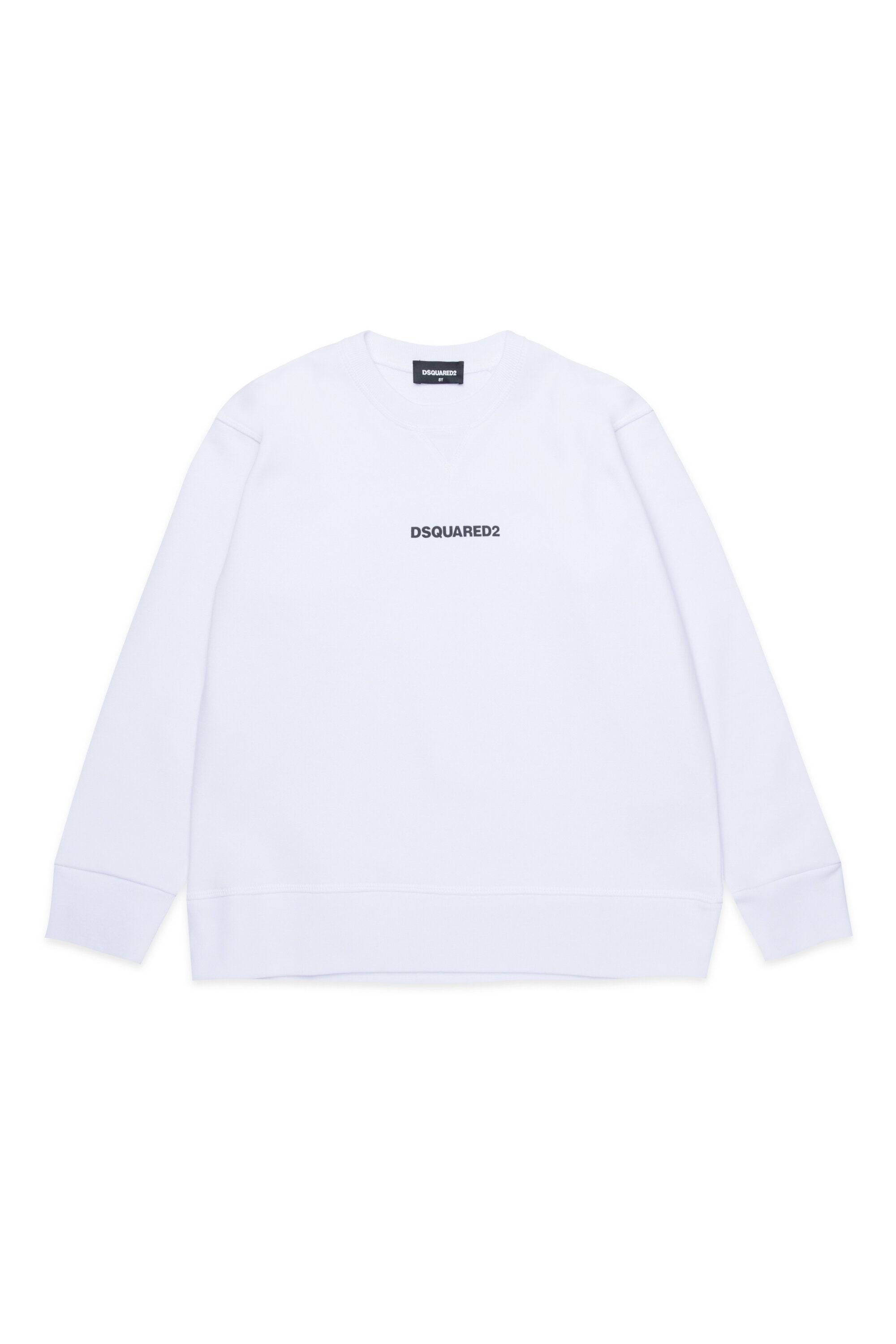 Dsquared2 for Kids - Felpa in cotone con logo - Bianco
