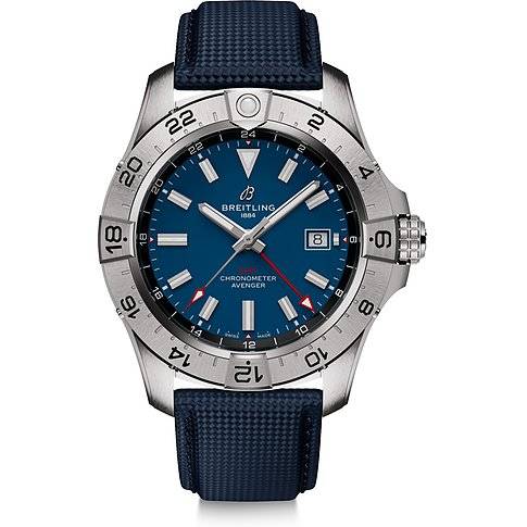 Breitling Herrenuhr Avenger Automatic GMT 44 A32320101C1X1 - silber