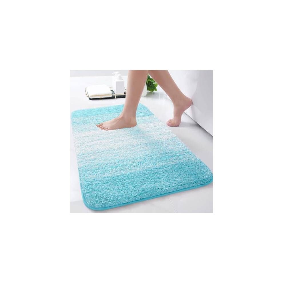 Mikrofiber Shag Badetæppe 64 x 40 cm Skridsikkert Absorberende