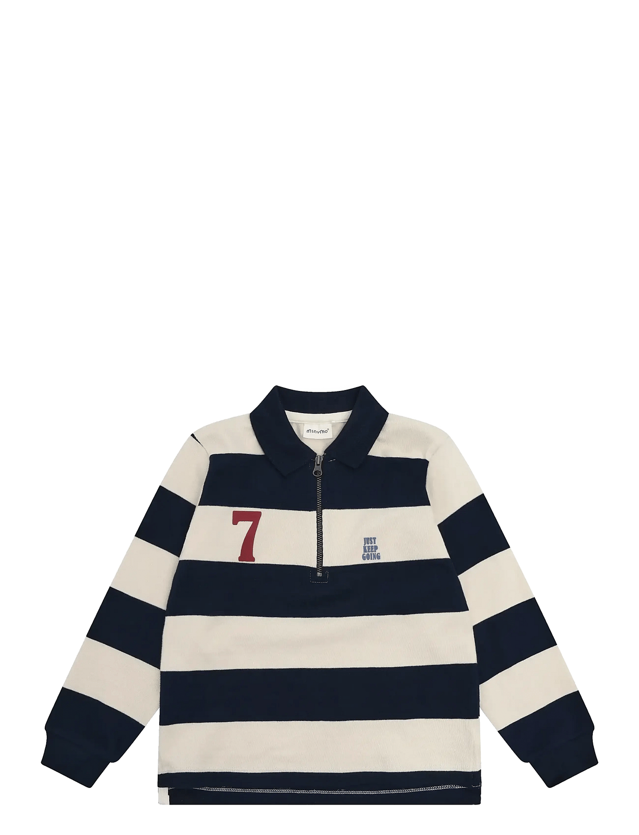 Minymo Polo T-Shirt Ls Y/D - Navy - 128