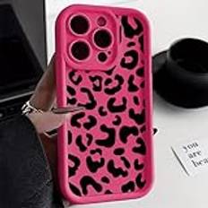 FIFTHAVE Mobiltelefonskal för iPhone 11 skal leopard 6,1 tum, estetiskt elegant iPhone 11 leopardmönster fodral tunt för kvinnor flickor stötsäkert stötdämpande mjukt silikonskydd skyddande