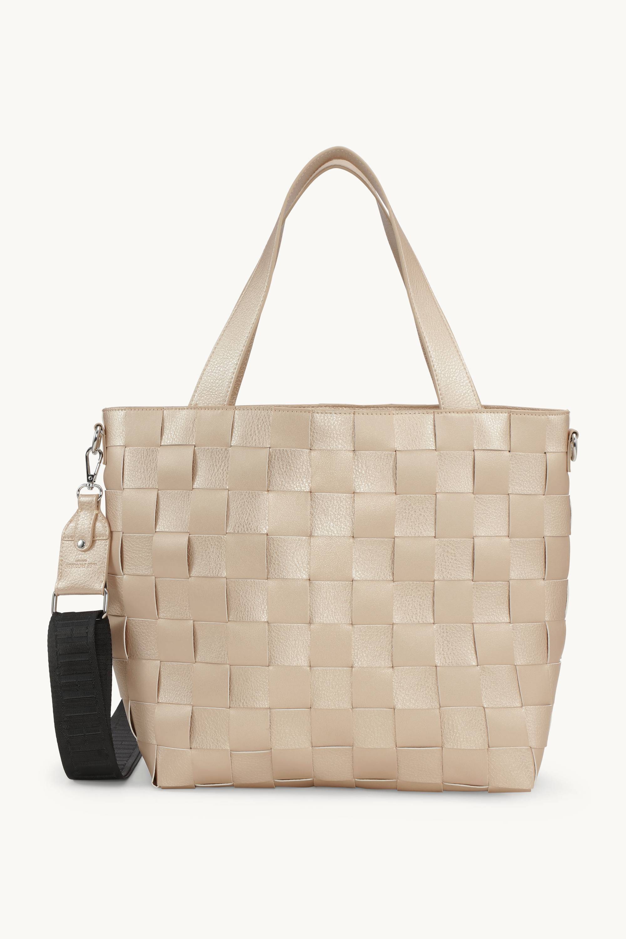 Braided Cross-Body Shopper - Platin - OS
