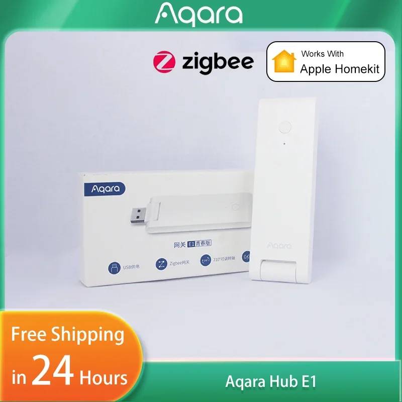 Original E1 Aqara Hub Gateway Zigbee 3.0 Repeater Remote Control Smart Home System Home Work with Matter Mijia Apple HomeKit APP