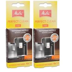 Reinigungstabletten passend für Melitta Perfect Clean Reinigungstabletten für Kaffeemaschinen/Entkalker, 2x4 Stück