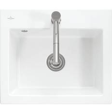 Villeroy & Boch Subway Porcelæn køkkenvask til nedfældning - 60 x 51 cm - med hanehul