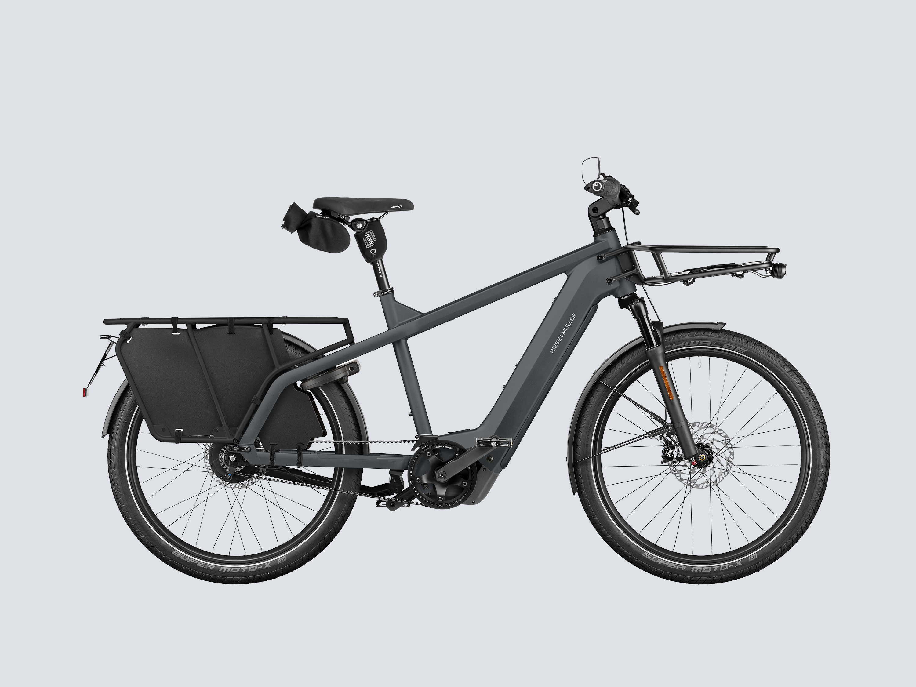 Riese & Müller Multicharger3 Vario HS - Utility Grey/Curry Matt / 47 cm (160-180 cm)