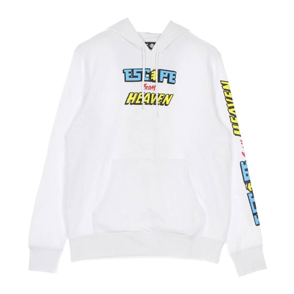 Element Hvid Reckoning Hoodie med Supreme Print - Sweatshirts - Herre - Hvid - XL - Bomuld