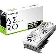GIGABYTE GeForce RTX 4070 AERO OC 12GB grafikkort - 12 GB DDRX6 21Gbps 192bit, PCI-E 4.0, Core 2565Mhz, DisplayPort 1.4, HDMI 2.1a, NVIDIA DLSS 3, GV-N4070AERO OC-12GD