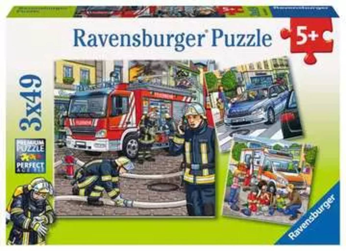 Ravensburger Puzzle - Hjälpare i Nöd, 3 x 49 bitar