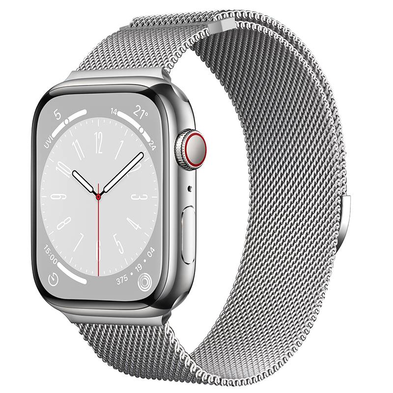 Armband Milanese Apple Watch Series 9 41mm Silver