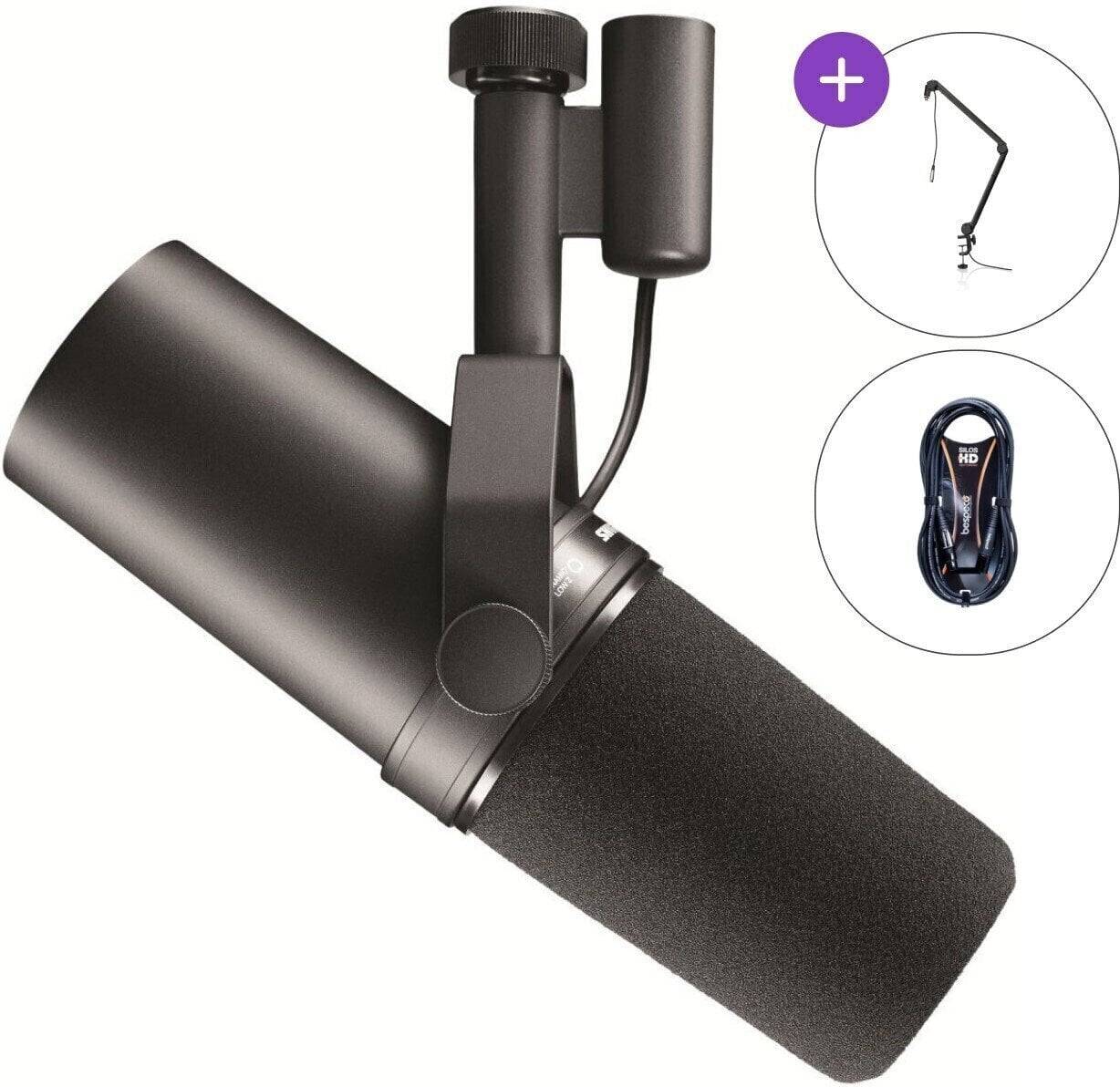 Shure SM7B SET Mikrofoner för podcast
