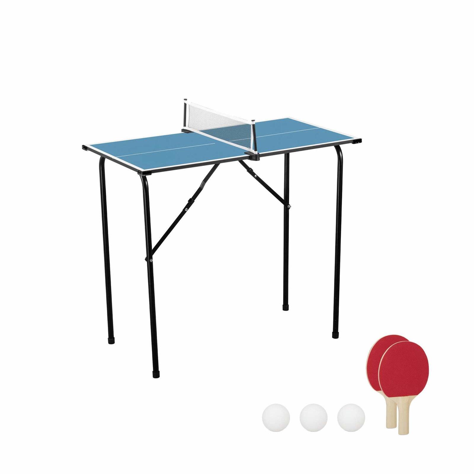 Mini-bordtennisset – Hopfällbart, kompakt, inomhusspel