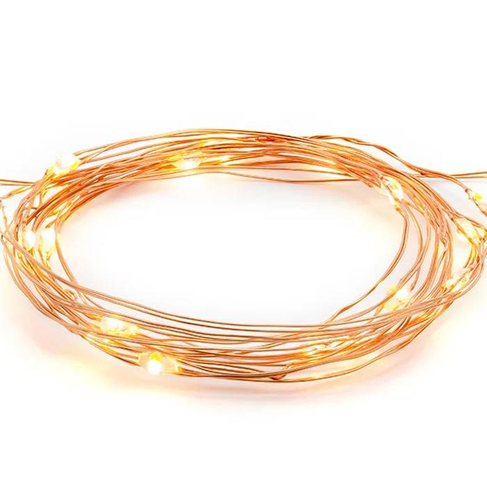 Koppar LED-ljusslinga - 1,9 meter