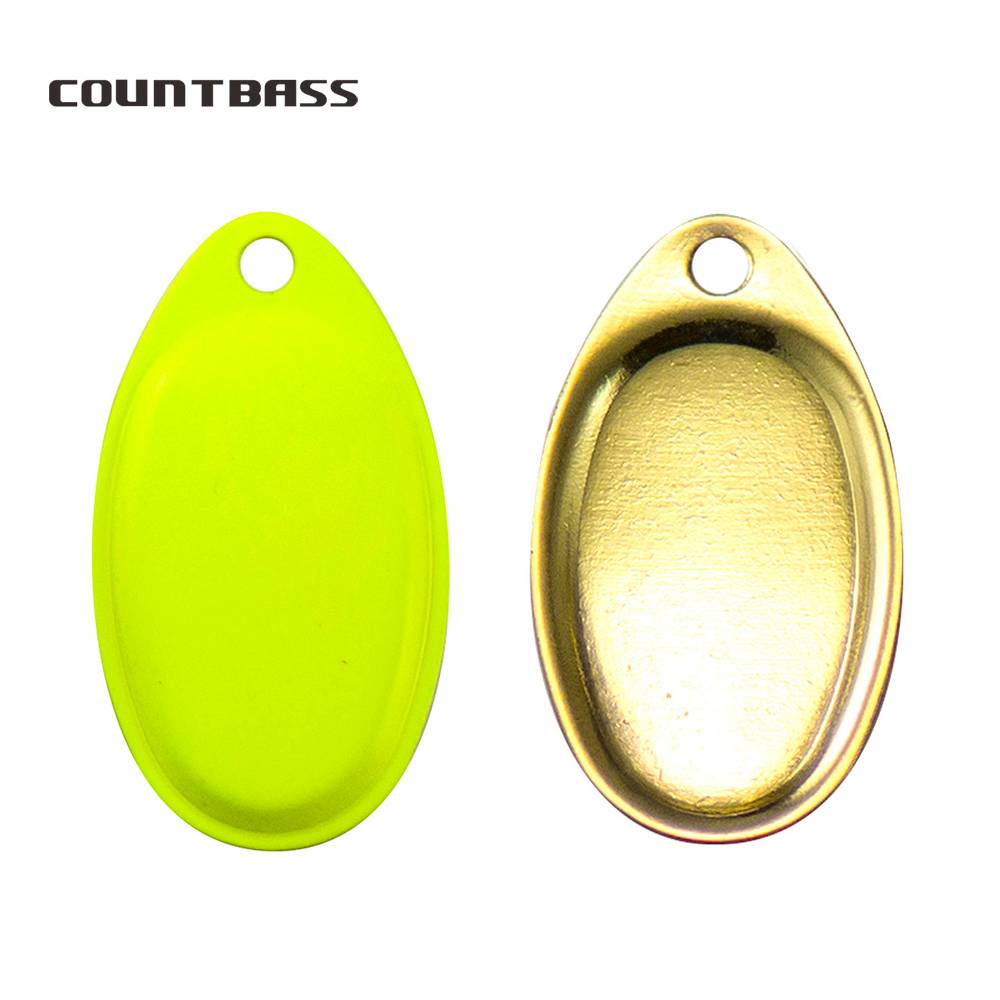 COUNTBASS 10pcs Size 0-6 Painted Color On French Spinner Blades  Custom Fishing Lures Tackle Craft