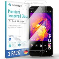 smartect Schutzglas [3 Stück, Klar] kompatibel mit CAT S62 Pro, HD Schutzfolie Anti-Kratzer, Blasenfrei, 9H Härte, 0.3 mm Ultra-klar, Ultrabeständig