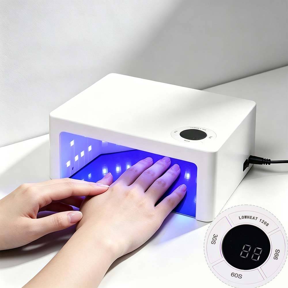 DianaBeauty UV Nail Lamp Powerful 120W Nail Dryer with 4 Timer Settings Professional Manicure Lamp with Smart Sensor Nail Tools