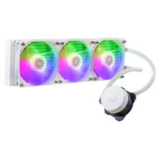 Cooler Master MasterLiquid 360L Core ARGB - White Edition - Prozessor-Flüssigkeitskühlsystem - Kühlergröße: 360 mm - (für: LGA1151, LGA1150, LGA1155, LGA1156, LGA1200, LGA1700, AM4, AM3+, AM3, AM2+, AM2, FM2+, FM2, FM1, AM5)