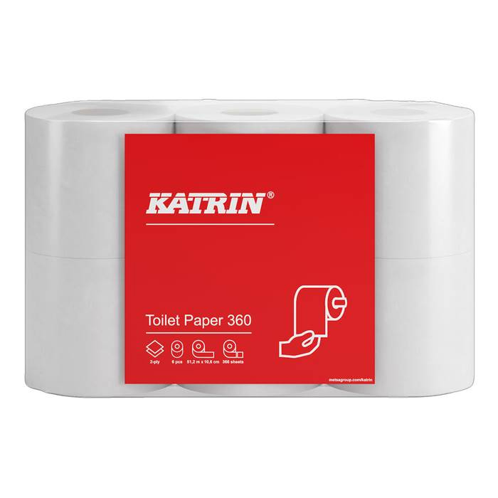 Toalettpapper Katrin Basic Toilet 360 42 rullar/bal