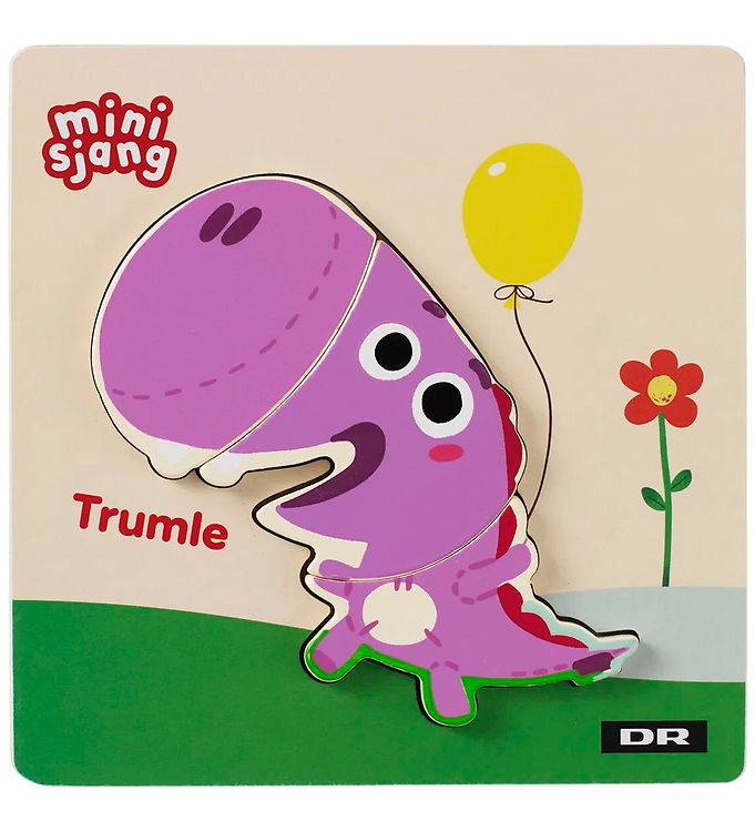DR Træpuslespil - 3 Brikker - Trumle - DR - OneSize - Puslespil
