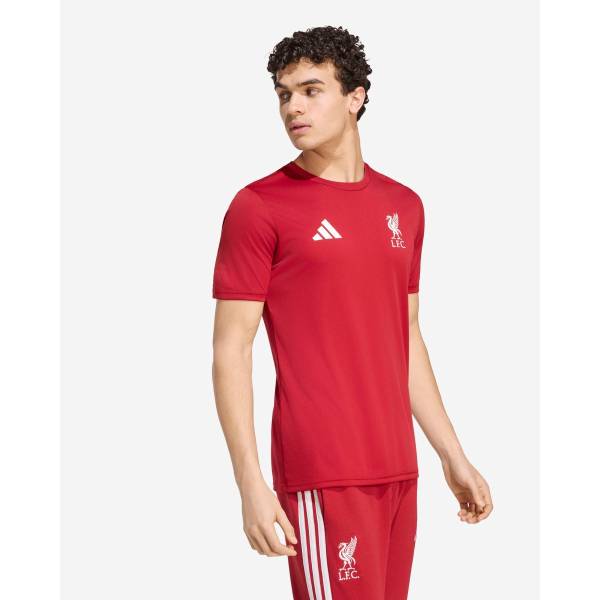 LFC adidas Mens 26/27 DNA Poly Tee Active Maroon