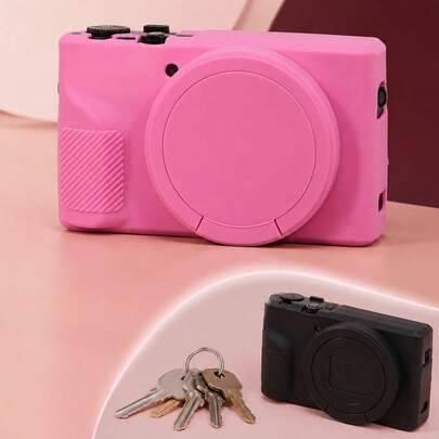 Silikonskyddsfodral för PowerShot G7 X Mark III-kamera, reptåligt, vadderat och stötsäkert hölje, lämpligt för resor och daglig användning, silikonhyl - Multifärgad (En-Storlek)